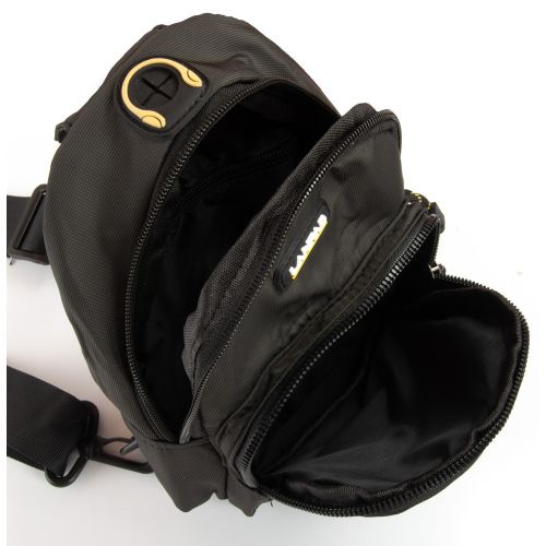 Мужская сумка на плечо, слинг Lanpad черная