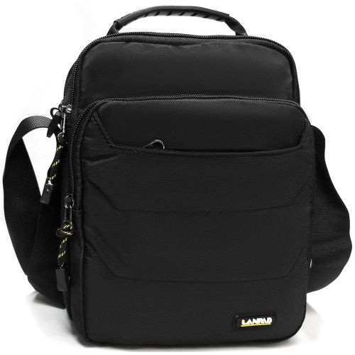 Мужская сумка на плечо Lanpad черная