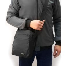 Мужская сумка на плечо Lanpad черная