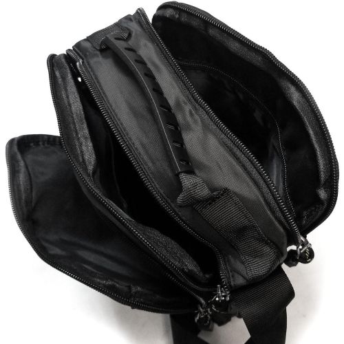 Мужская сумка на плечо Lanpad черная