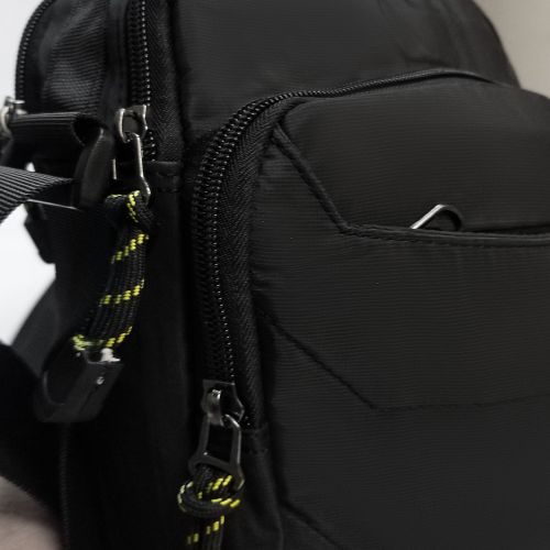 Мужская сумка на плечо Lanpad черная