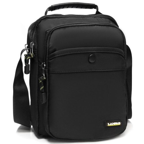 Мужская сумка наплечная Lanpad черная