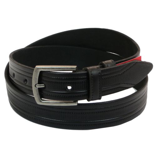 Мужской ремень под брюки Skipper черный 3,5 см