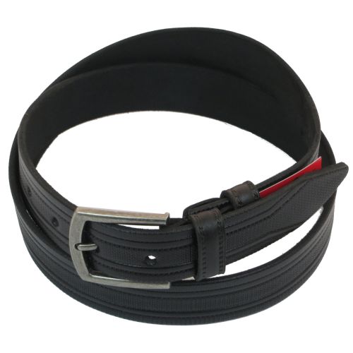 Мужской ремень под брюки Skipper черный 3,5 см