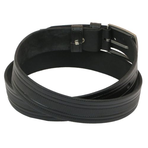 Мужской ремень под брюки Skipper черный 3,5 см