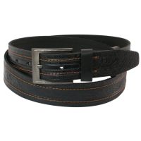 Ремень под джинсы Skipper черный 3,8 см