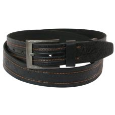 Ремень под джинсы Skipper черный 3,8 см