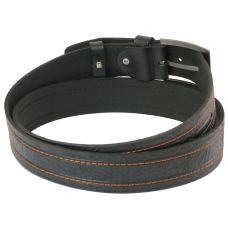 Ремень под джинсы Skipper черный 3,8 см