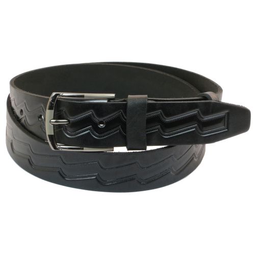 Мужской ремень под джинсы Skipper черный 3,8 см (1033-38)