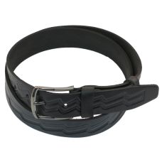 Мужской ремень под джинсы Skipper черный 3,8 см (1033-38)