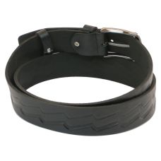 Мужской ремень под джинсы Skipper черный 3,8 см (1033-38)