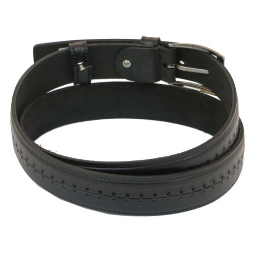 Мужской ремень под брюки Skipper черный 3,5 см (1048-35)