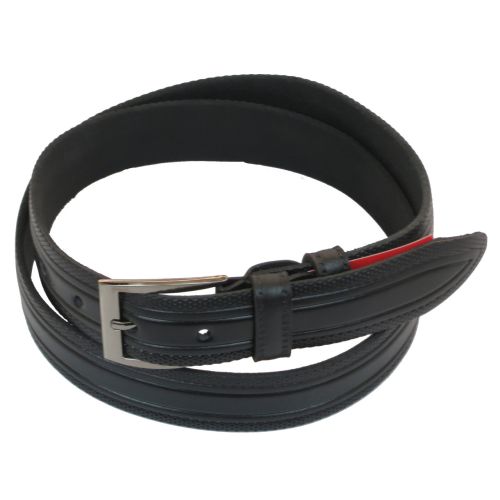 Мужской ремень под брюки Skipper черный 3,5 см (1044-35)