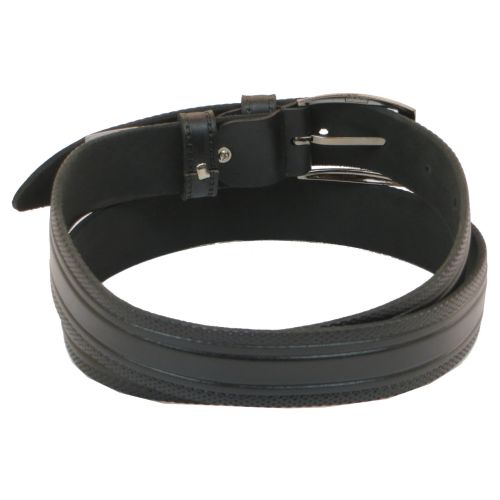 Мужской ремень под брюки Skipper черный 3,5 см (1044-35)