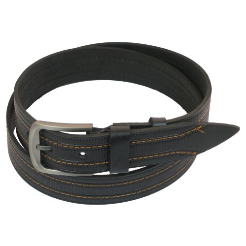 Ремень под джинсы Skipper черный 3,8 см (1016-38)