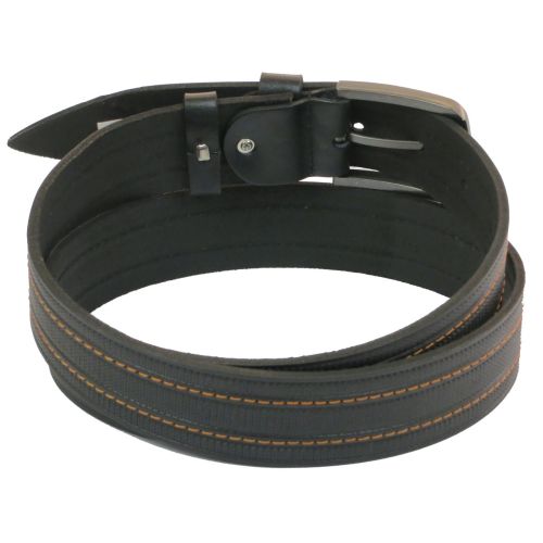 Ремень под джинсы Skipper черный 3,8 см (1016-38)