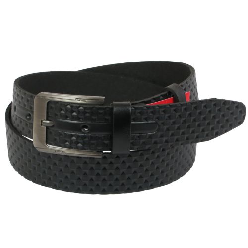 Ремень под джинсы Skipper черный 3,8 см (1110-38)