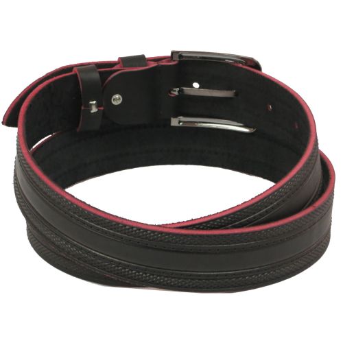 Ремень под джинсы Skipper черный 3,8 см (1099-38)