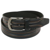 Ремень под джинсы Skipper черный 4 см