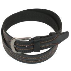 Ремень под джинсы Skipper черный 4 см
