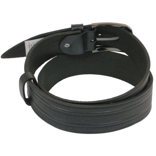 Ремень под джинсы Skipper черный 4 см (1063-40)