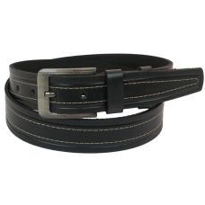 Ремень под джинсы Skipper черный 3,8 см (1092-38)