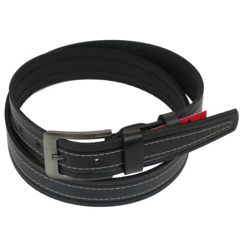 Ремень под джинсы Skipper черный 3,8 см (1092-38)