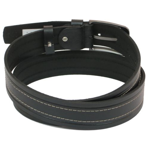 Ремень под джинсы Skipper черный 3,8 см (1092-38)