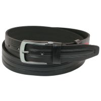 Ремень под джинсы Skipper черный 4 см (1080-40)