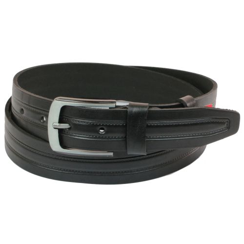 Ремень под джинсы Skipper черный 4 см (1080-40)