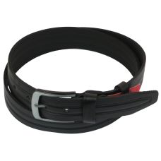 Ремень под джинсы Skipper черный 4 см (1080-40)