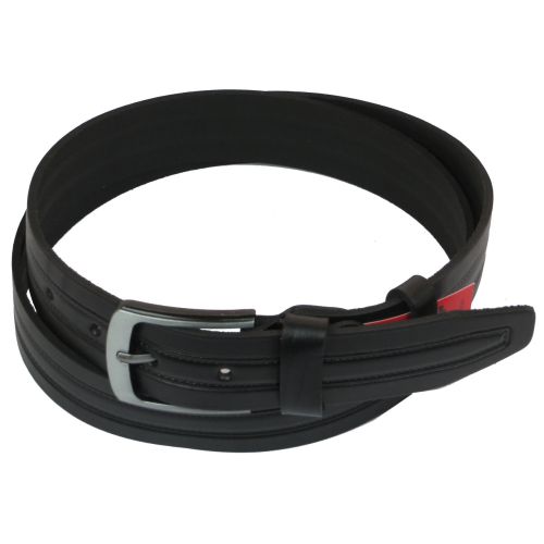 Ремень под джинсы Skipper черный 4 см (1080-40)