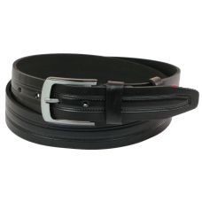 Ремень под джинсы Skipper черный 4 см (1080-40)