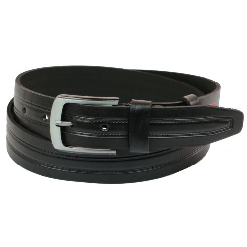 Ремень под джинсы Skipper черный 4 см (1080-40)