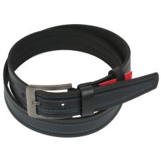 Мужской ремень под джинсы Skipper черный 3,8 см (1065-38)