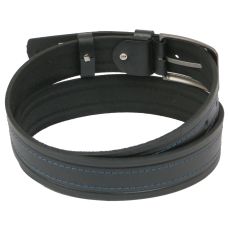 Мужской ремень под джинсы Skipper черный 3,8 см (1065-38)