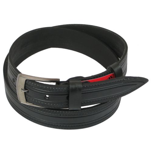 Ремень под джинсы Skipper черный 3,8 см (1122-38)