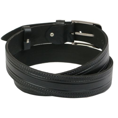 Ремень под джинсы Skipper черный 3,8 см (1122-38)