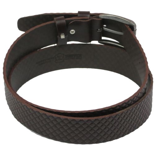 Ремень под джинсы Skipper коричневый 3,8 см (1116-38)