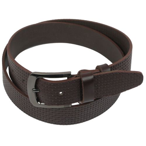 Ремень под джинсы Skipper коричневый 3,8 см (1118-38)