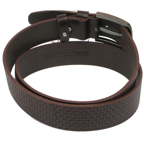 Ремень под джинсы Skipper коричневый 3,8 см (1118-38)