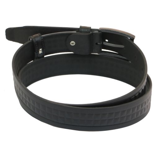 Мужской ремень под брюки Skipper черный 3,3 см