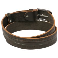 Ремень под джинсы Skipper коричневый 3,8 см (1137-38)