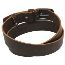 Мужской кожаный ремень под джинсы Skipper 1136-38 коричневый 3,8 см