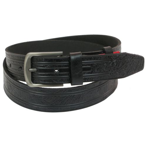 Ремень под джинсы Skipper черный 3,8 см (1142-38)