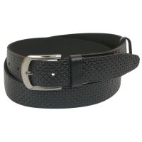 Ремень под джинсы Skipper черный 4 см (1058-40)