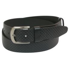 Ремень под джинсы Skipper черный 4 см (1058-40)