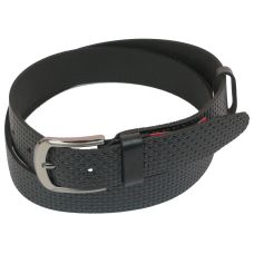Ремень под джинсы Skipper черный 4 см (1058-40)