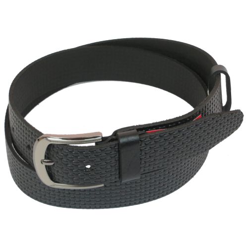 Ремень под джинсы Skipper черный 4 см (1058-40)