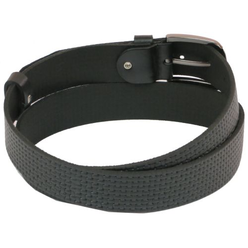 Ремень под джинсы Skipper черный 4 см (1058-40)